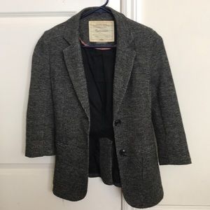 ANTHROPOLOGIE cartonnier tweed blazer jacket